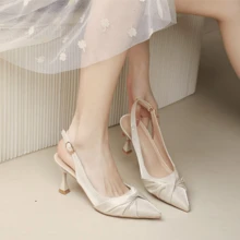 Sandali in pizzo Moda femminile Scarpe da donna Pelle Primavera Donna Sandali con tacco alto Sandali 2025 Primavera Donna Moda Scarpe