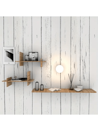 Roll Wood Grain Contact Paper, Self Adhesive, Removable, Dirt Heat Resistant, Vinyl, Waterproof, Oil Proof, Home Kitchen, Living Room, Wallpaper Room Stickers Wand Bedroom Bathroom Paper Papers Sticker Kitchen ation Stuff Ho Art Wallpapers view 7