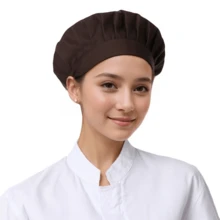 2pcs Adjustable Elastic Chef Hat, Unisex Kitchen Cooking Baking Chef Hat, Dust Cap - Multicolor - View 4