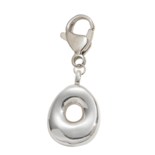 Bubble Silver Letter Cute Necklace Pendant Bag Charm - Lucky Crystal Pendant, Letter A-Z, Best Match For Spring/Summer, Shiny Alloy Bag Charm - Perfect Gift