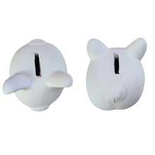 10 Alcancias de cerdito puerquito mini de yeso sin pintar elaboradas a mano - Blanco - Ver 4