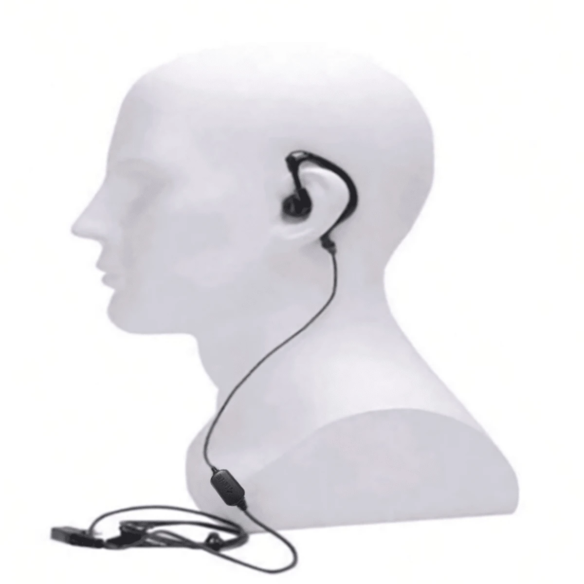 Single Wire Earhook Earphone With Microphone Compatible With Baofeng Bf-888s Uv-5r H-777 Rt22 Arcshell Ar-5 Walkie-talkies - Black - View 1