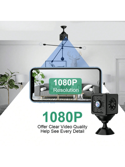 WiFi Camera, Built In Microphone, Portable USB Rechargeable Motion Sensor DV Monitoring, Night Vision Security Video Surveillance Camera Family Pet. view 9