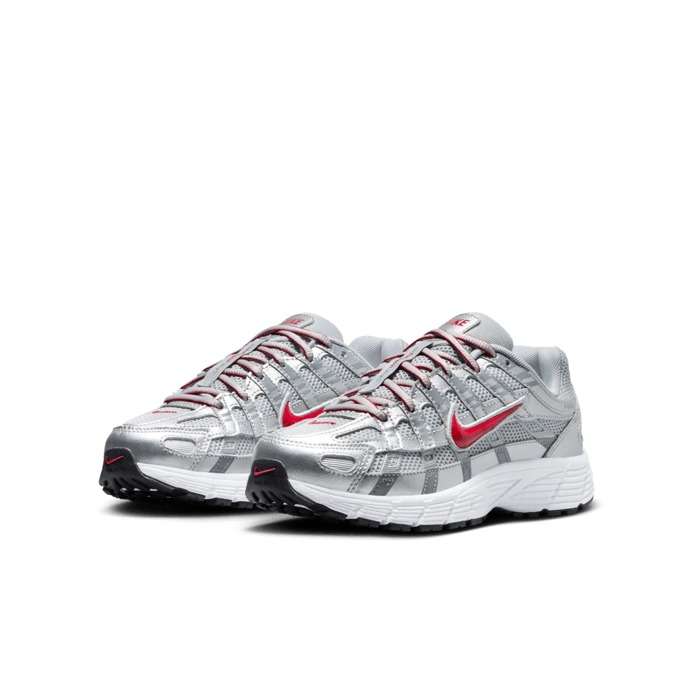 Nike P-6000 Comfortable And Versatile Non-Slip And Wear-Resistant Low-Top Children's Running Shoes Silver Gray Youth HV5064-002 - White Silver - View 1