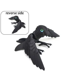 Muñeco de peluche con figura de loro pájaro animal impreso en 3D, con articulaciones flexibles, decoración coleccionable creativa para el hogar, oficina, coche, regalo ideal para Navidad y Halloween