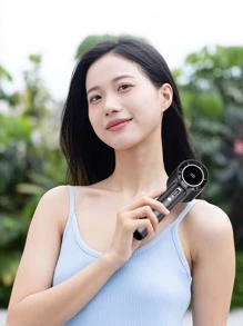 AOYI Portable Fan Handheld, Mini Turbo Fans, Summer Personal Cooling Fan, 1-100 Speed Adjustable, 1800mAh Rechargeable Battery, Strong Wind, Digital Display, For Work, Study, Home, Office, Travel, Beach, Vacation