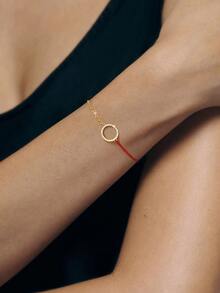 1pc Exquisite Circular Zirconia Bracelet Ladies Jewelry For Women 925 Sterling Silver Elegant Chain Bracelet Fine Jewelry Gift For Sisters Friendship - Style 6 - View 2