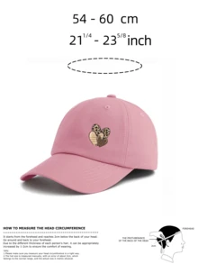 1 Stück Baseballkappe mit Herzmuster, klassisch stylischer, modischer, weicher Schweißband, einstellbare Größe, leicht, Sonnenschutz, vielseitig klassische Kappe, geeignet für Outdoor-Sport, Alltagstragen, Partys, Urlaub, perfektes Geschenk für Familie und Freunde