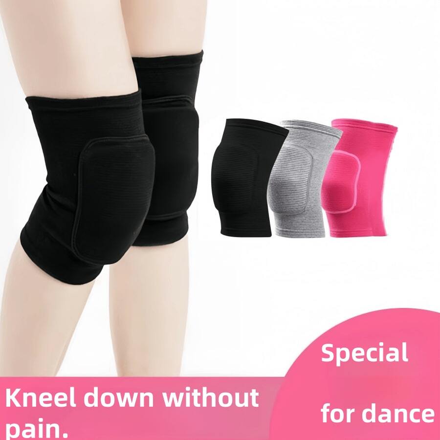 2 Pcs Thick Foam Dance Knee Pads, Outdoor Training Anti-Collision Knee Pads, Daily Warmth, Volleyball, Ice Skating, Adult Sports Thick Protective Gear Gym Accessories Knee Support Sports Knee Pads Gym Knee Pads - Multicolor - View 1