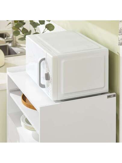 SoBuy FSB09 SCH, Mobile Kitchen Cabinet Microwave Oven Storage Trolley Dining Room On Wheels, Zwart view 6