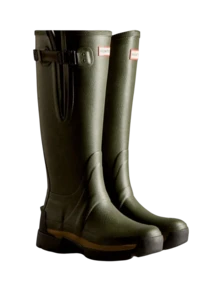 HUNTER Balmoral Side Adjustable Tall - Boots - Green - View 2