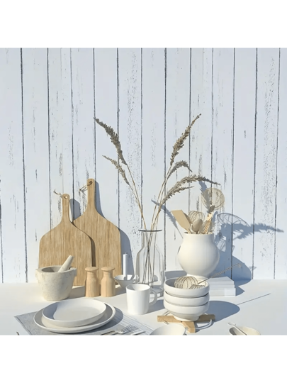 Roll Wood Grain Contact Paper, Self Adhesive, Removable, Dirt Heat Resistant, Vinyl, Waterproof, Oil Proof, Home Kitchen, Living Room, Wallpaper Room Stickers Wand Bedroom Bathroom Paper Papers Sticker Kitchen ation Stuff Ho Art Wallpapers view 6