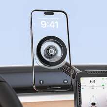 exeliq Suport telefon Tesla pentru Model 3 / Y Accesorii Suport telefon auto cu capac rabatabil Design Suport telefon Tesla pentru iPhone 16 15 14 13 12 Pro Max Toate telefoanele compatibile cu carcasa