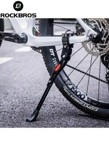 ROCKBROS 1pc Durable Aluminium Alloy Bicycle Kickstand - Universal Fit For Mountain Bikes, Road Bikes & Folding Bikes, High Stability With Easy Installation For Convenient Parking