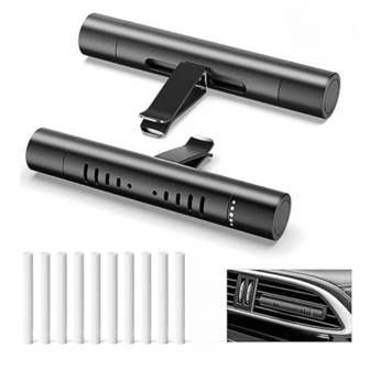 2 Packs Of Custom Car Air Freshener Diffuser Vent Clips For Car Trim Accessories, Optional Scented DIY With 10 Refill Sticks, For Car, Office, Kitchen, Bathroom, Pet House