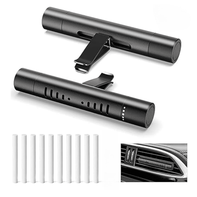 2 Packs Of Custom Car Air Freshener Diffuser Vent Clips For Car Trim Accessories, Optional Scented DIY With 10 Refill Sticks, For Car, Office, Kitchen, Bathroom, Pet House