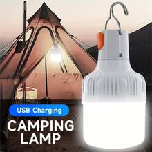 Outdoor Portable LED Lights USB Rechargeable Camping Light 400mAh Waterproof Bulb Emergency Lanterns Lamp, Room Decor,Travel,Mother Day Gift, Ultra Bright Multi-Functional Home Outdoor Work Camping Tent Night Emergency Lamp, Camping Accessories