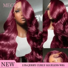 MECRY Natural Black BUG# Wear And Go Glueless Wigs Human Frontal Hair Pre Cut HD Lace 13X4 Body Wave Lace Wigs Human Frontal Hair Pre Plucked 200% Density 3 Seconds To Wear Glueless Wigs For Beginners Blended Hair - SBUG - View 2
