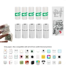 10 Rolls Printable Paper Rolls Mini Printer Paper Thermal Label 57 X 25mm White Printable Heat Sensitive Thermal Paper Rolls - Multicolor - View 13