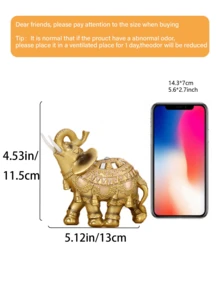 1 件大象摆件，树脂雕像，财富雕像，家庭办公室客厅咖啡店装饰，最适合桌面展示入口，最佳礼物，冬季，装饰品，家居，婚礼装饰，家居装饰，珠宝收藏盒，派对装饰情人节生日