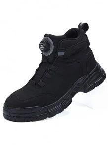 High-Top Safety Work Shoes For Men, Anti-Smash And Anti-Puncture, Lightweight, Breathable, New Style Suitable For All Seasons
