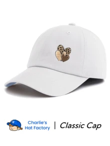 1 Stück Baseballkappe mit Herzmuster, klassisch stylischer, modischer, weicher Schweißband, einstellbare Größe, leicht, Sonnenschutz, vielseitig klassische Kappe, geeignet für Outdoor-Sport, Alltagstragen, Partys, Urlaub, perfektes Geschenk für Familie und Freunde