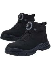 High-Top Safety Work Shoes For Men, Anti-Smash And Anti-Puncture, Lightweight, Breathable, New Style Suitable For All Seasons