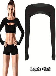 1 Stück Damen Schulter- und Armabdeckung - atmungsaktiv, leicht, kühl, geeignet für Sommersport und -aktivitäten, universell einsetzbar, geeignet für Tennis und mehr, Sportkühlung | minimalistisches Design | leichte Abdeckung, Sport-BH-Abdeckung
