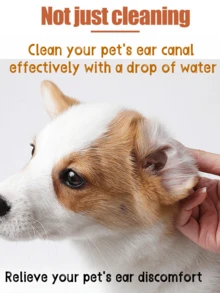 YEGBONG 宠物耳滴剂可缓解狗和猫的耳朵不适，清除耳垢并去除异味