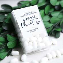Customize Tic Tac Labels Mint Engagement Party Favors Labels, Vinyl EngageMint Stickers, Custom Mint Favors Stickers, Personalized Mint Engagement Favors Sticker Label Stickers,Art Activities For Student - Style-3 - View 3