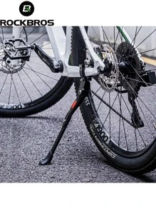 ROCKBROS 1pc Durable Aluminium Alloy Bicycle Kickstand - Universal Fit For Mountain Bikes, Road Bikes & Folding Bikes, High Stability With Easy Installation For Convenient Parking