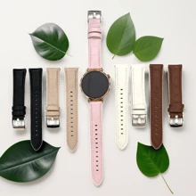 QCTOG Bracelet de montre en PU doux de 18 mm pour GT5 (41 mm) GT5 Pro (42 mm) Honor S1 Bracelet S1/B5 Talkband B5, Bracelet de mode pour Garmin Venu 2S/3S, Move 3S, Forerunner 255S 265S, Bracelet de rechange réglable pour Garmin Vivoactive 4S Vivomove 3S Active S, léger, confortable, respirant, polyvalent pour un usage casual, sportif, professionnel et plus encore