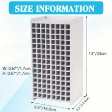 Giá đựng bút lông nghệ thuật, đựng được 120 bút lông, bút lông màu nước, bút chì màu, giá đựng đồ trang trí để bàn, dùng cho trường học tại nhà, văn phòng, đồ trang trí Tết Nguyên đán làm quà tặng cho năm mới - trắng - Xem 2