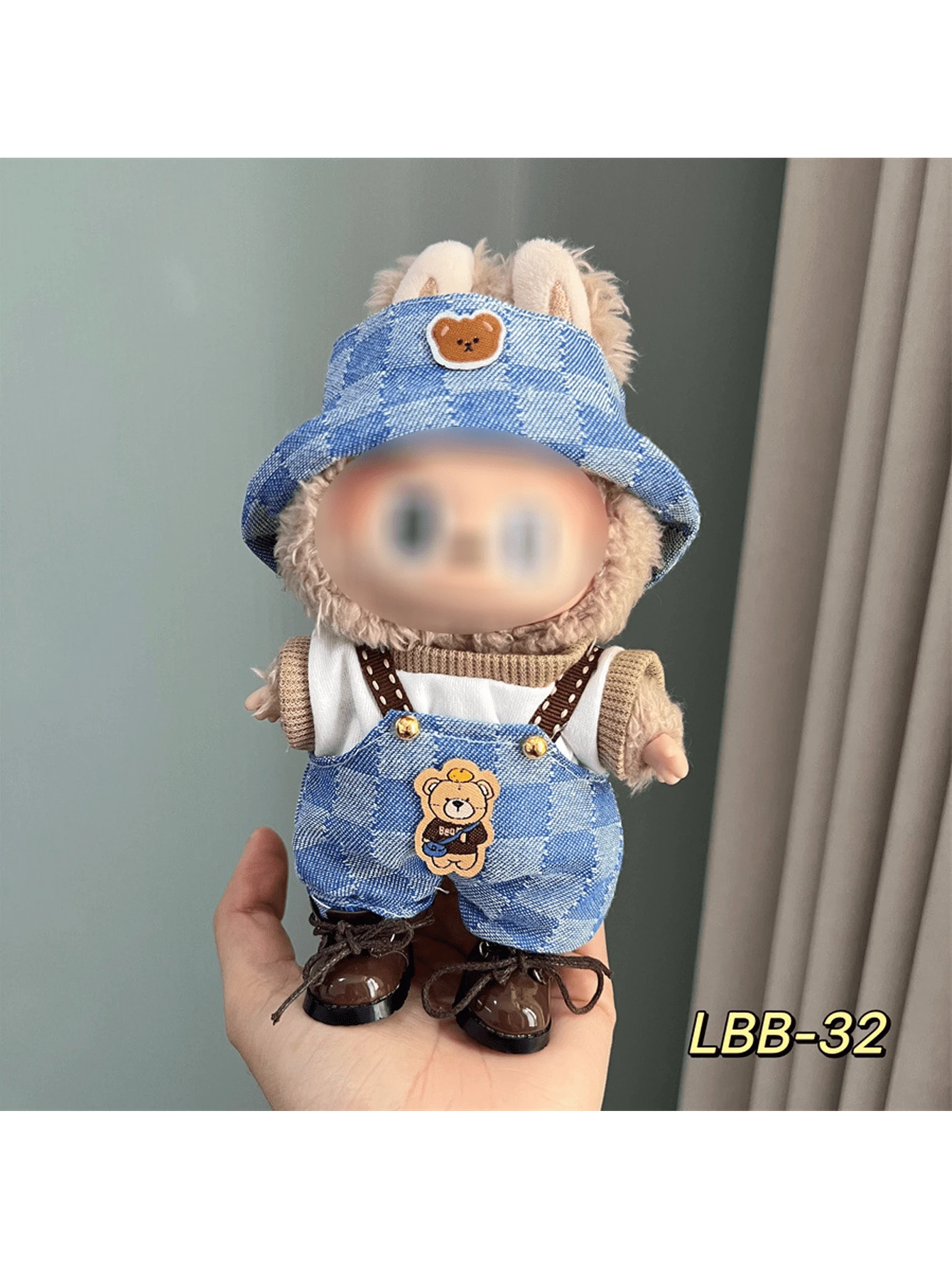 (ONLY Clothes) 17cm Plush Doll Detachable Costume Set, Sitting Party (Clothes Only, No Shoes) - Multicolor - View 1