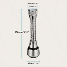 2pcs 360° Rotatable Faucet Aerator, Dual Mode High Pressure Water Saving Tap Extender, Plastic Splash-Proof Faucet Sprayer Attachment, No Electricity Needed, Bathroom Accessory