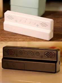 1pc Digital Alarm Clock, Night Light Mirror Display Desk Table Clock, LED Digital Time Temperature Display, Adjustable Brightness, Date Function, Rectangular Arch Crown, ABS Material, ≤36V Working Voltage (Battery Not Included) Room Decor Digital Clock Bedroom Decor Dormitory Decor Back To School Home Decor School Supplies