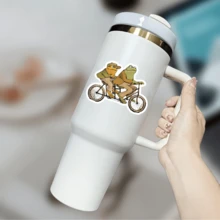 Frog & Toad Stickers, Notebook Stickers, Water Bottle Stickers, Suitable For Various Surfaces Such As Laptops, Water Bottles, Bicycles, Cars, Etc. - Multicolor - View 8