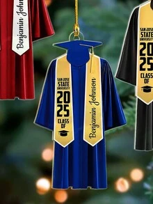 1pc Personalized Graduation Decoration, 2025 Class Customized Keychain, New Graduate Gift, High School Or College Graduation Decor - Item 1 - View 10