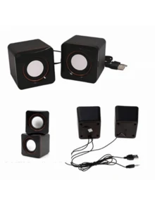 PC Speaker With P2 USB Input - 黑色 - 查看 4