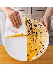 Washable Kitchen Paper TowelsAbsorbent.Non-Stick Oi-AbsorbentRoll, Durable Polyester Fabric, Ideal ForKitchen,Car,Living Room, Toilet.Bedroom,Kitchen Cleaning EssentialsDecorative KitchenwareWashableFabric