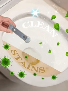 磁性马桶清洁棒 - 不含化学物质，强力磁铁，可去除顽固污渍，易于使用的家用清洁剂