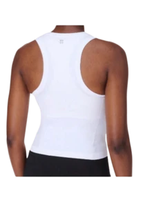 Athlete Crop Seamless Workout Tank Top - White - View 2