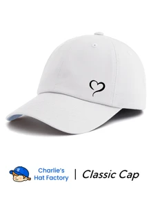 1 Piece Heart Print Baseball Cap, Classic Stylish Fashionable Soft Sweatband Adjustable Size Lightweight Sun Protection Versatile Classic Cap, Suitable For Outdoor Sports Daily Wear Party Vacation Perfect Gift For Families And Friends