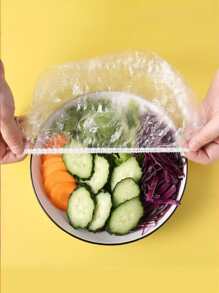 1 pachet/3 pachete Folie de plastic de dimensiuni mari, capac pentru alimente îngroșat de unică folosință, fără rupere, potrivit pentru tăvi de fructe, farfurii, boluri și pungi de conservare pentru vase.