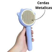 Pente Agulha Para Animais De Estimação Escova Pet Gato Cão Cachorro Remove Pelo Solto Massageador - Verde - Visão 4