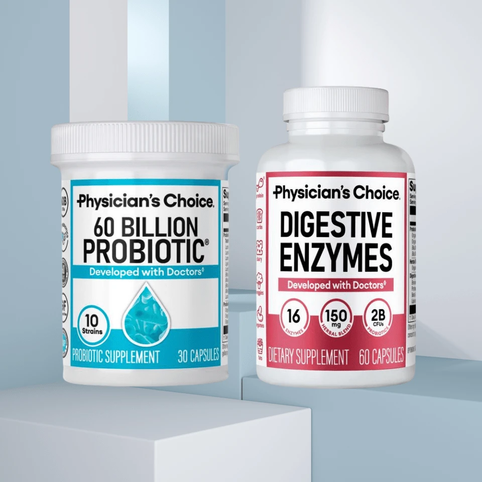 Hack Your Tummy Bundle: Digestive Enzymes & 60 Billion Probiotic - Digestion, Immune & Bloating Support For Men & Women - Tiêu chuẩn - Xem 1
