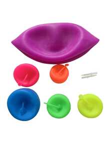 1pc Extra Large Inflatable Ball, Can Be Inflated Or Water Filled, Air Or Water Filled Transparent Bouncing Bubble Ball With Pump - Multicolor - View 5