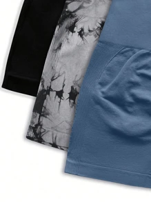 3pcs/Set Butt Lifting Fitness Sports Yoga Running Shorts
