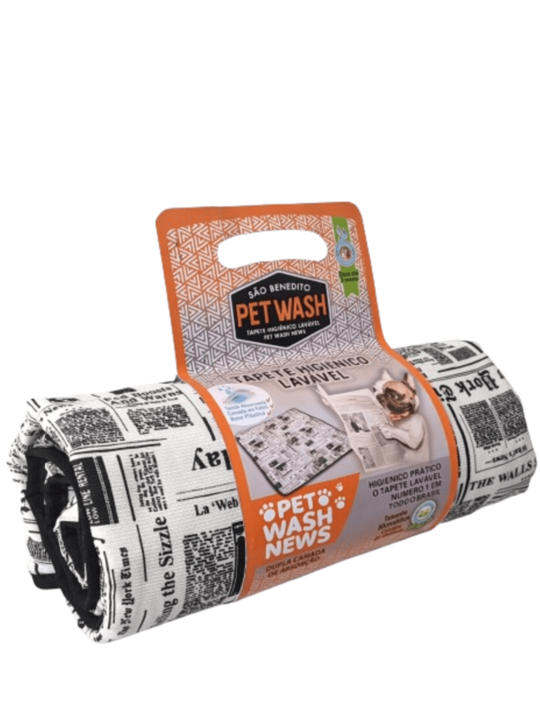 Tapete Higiênico Lavável para Cachorro Pet Wash News G Tamanho 100x90cm