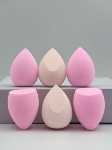6pcs Sponge Blender, Makeup Sponge, Beauty Sponge, Beauty Tool, Makeup Sponge For Mixing Liquid, Cream And Powder, Multi-Color Makeup Sponge, Latex-Free Wet And Dry Makeup Applicator, Suitable For All Skin Types